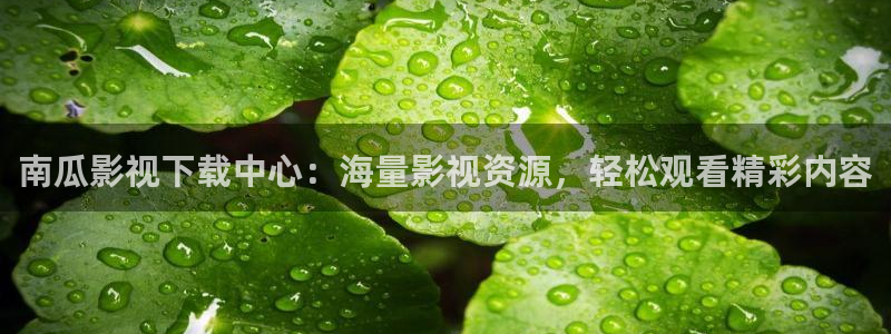 保利电影下载：南瓜影视下载中心：海量影视资源，轻松观看精彩内容